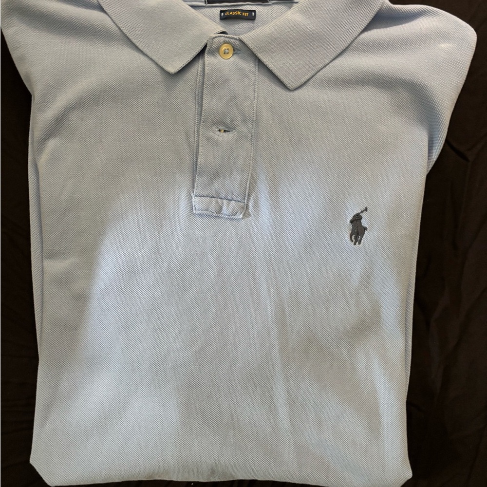 Polo by Ralph Lauren Men's Sky Blue Polo Shirt